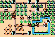 World 1 Hammer Bros. bonus spots