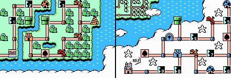 World 5 Hammer Bros. bonus spots