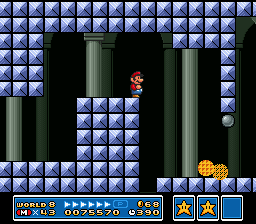 World 8-Fortress: SNES