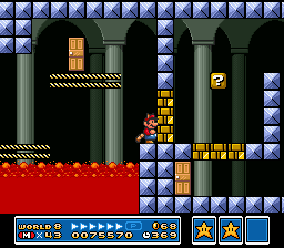 World 8-Fortress: SNES